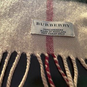 Auth Burberry The Classic Check Cashmere Scarf Camel/Beige